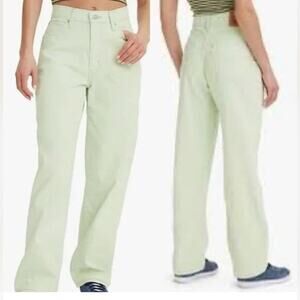 UEC LEVI’S MINT GREEN CORDUROY ‘94 BAGGY SOFT JEANS SZ 27 100% COTTON SZ 27x31